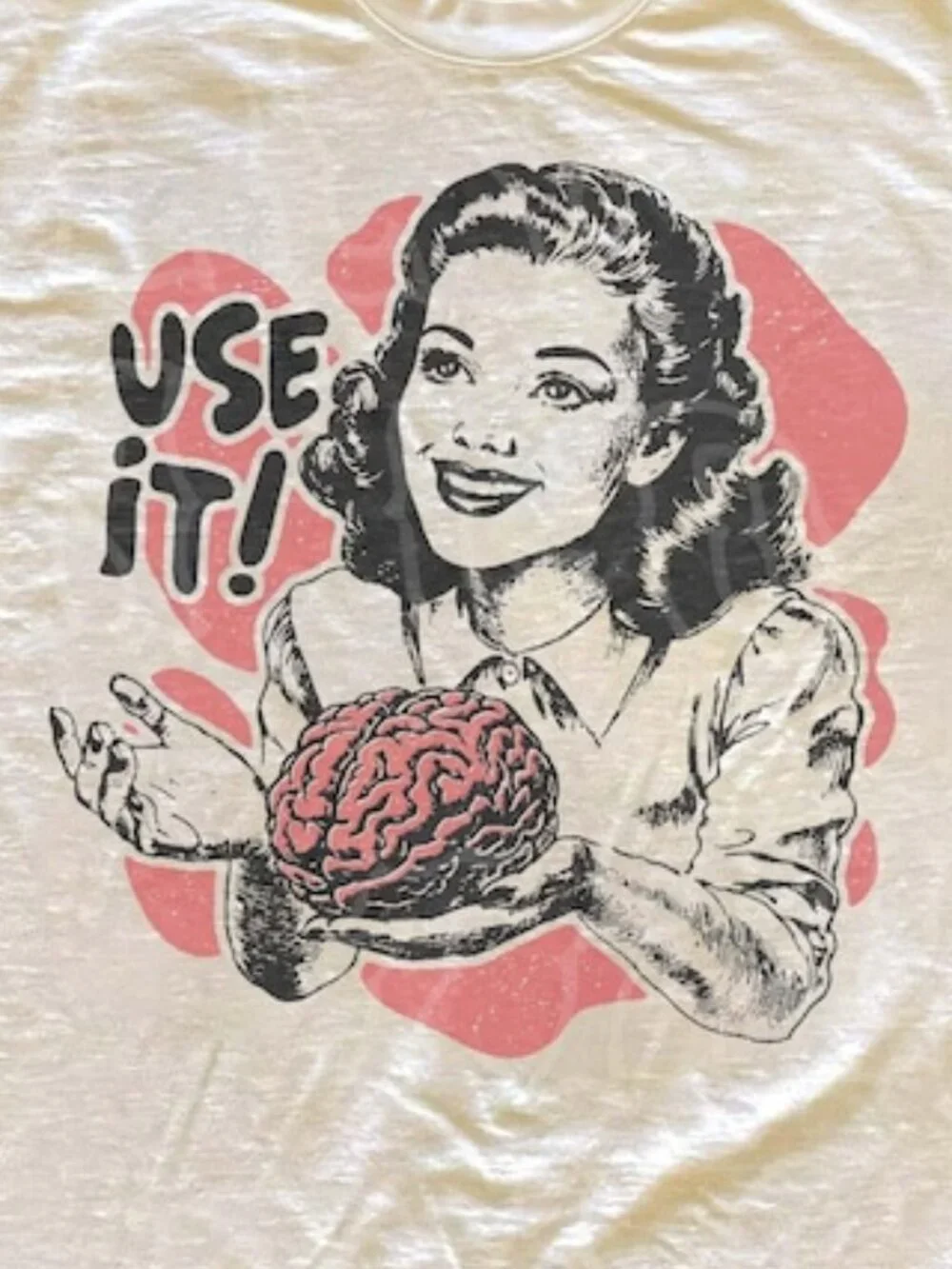 Sarcastic Unisex Shirt, Use Your Brain Aesthetic Tee - Picture 2 of 4